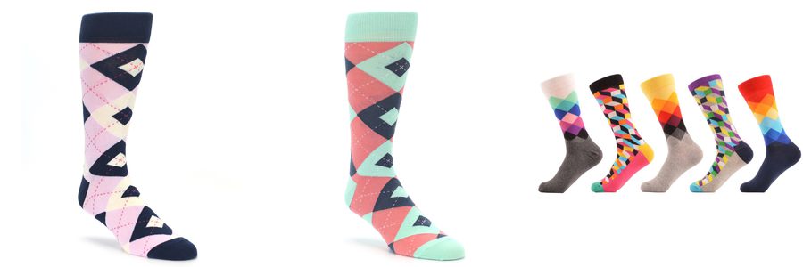 pink argyle socks mens